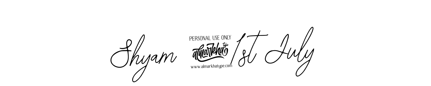 Use a signature maker to create a handwritten signature online. With this signature software, you can design (Bearetta-2O07w) your own signature for name Shyam 21st July. Shyam 21st July signature style 12 images and pictures png