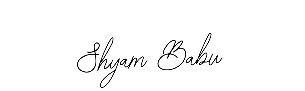 How to make Shyam Babu name signature. Use Bearetta-2O07w style for creating short signs online. This is the latest handwritten sign. Shyam Babu signature style 12 images and pictures png