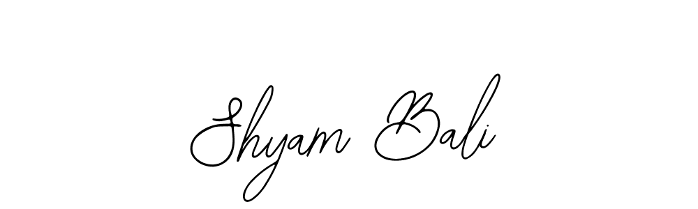 You should practise on your own different ways (Bearetta-2O07w) to write your name (Shyam Bali) in signature. don't let someone else do it for you. Shyam Bali signature style 12 images and pictures png