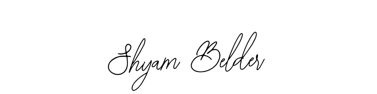 This is the best signature style for the Shyam Belder name. Also you like these signature font (Bearetta-2O07w). Mix name signature. Shyam Belder signature style 12 images and pictures png