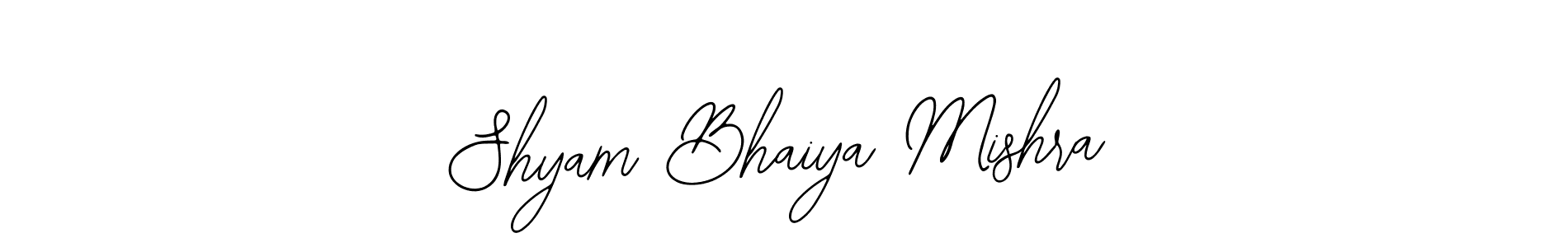 The best way (Bearetta-2O07w) to make a short signature is to pick only two or three words in your name. The name Shyam Bhaiya Mishra include a total of six letters. For converting this name. Shyam Bhaiya Mishra signature style 12 images and pictures png