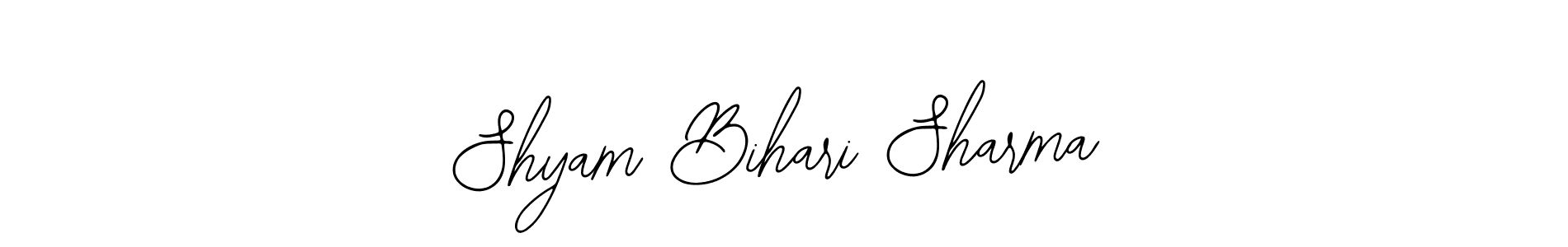 Use a signature maker to create a handwritten signature online. With this signature software, you can design (Bearetta-2O07w) your own signature for name Shyam Bihari Sharma. Shyam Bihari Sharma signature style 12 images and pictures png