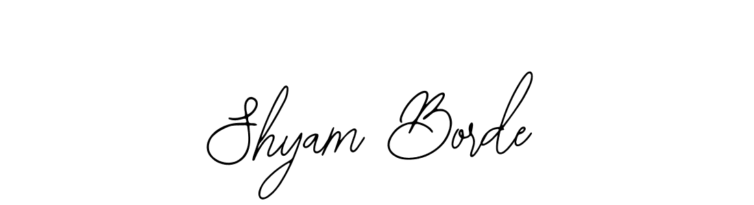 Bearetta-2O07w is a professional signature style that is perfect for those who want to add a touch of class to their signature. It is also a great choice for those who want to make their signature more unique. Get Shyam Borde name to fancy signature for free. Shyam Borde signature style 12 images and pictures png