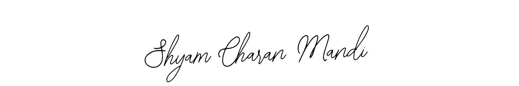 You should practise on your own different ways (Bearetta-2O07w) to write your name (Shyam Charan Mandi) in signature. don't let someone else do it for you. Shyam Charan Mandi signature style 12 images and pictures png