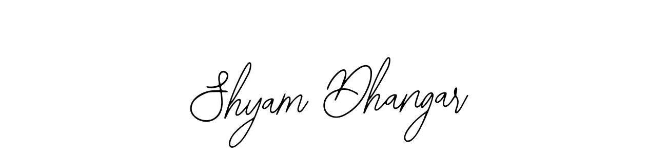 Also You can easily find your signature by using the search form. We will create Shyam Dhangar name handwritten signature images for you free of cost using Bearetta-2O07w sign style. Shyam Dhangar signature style 12 images and pictures png