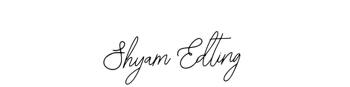 Create a beautiful signature design for name Shyam Edting. With this signature (Bearetta-2O07w) fonts, you can make a handwritten signature for free. Shyam Edting signature style 12 images and pictures png