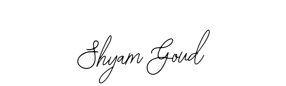 Create a beautiful signature design for name Shyam Goud. With this signature (Bearetta-2O07w) fonts, you can make a handwritten signature for free. Shyam Goud signature style 12 images and pictures png