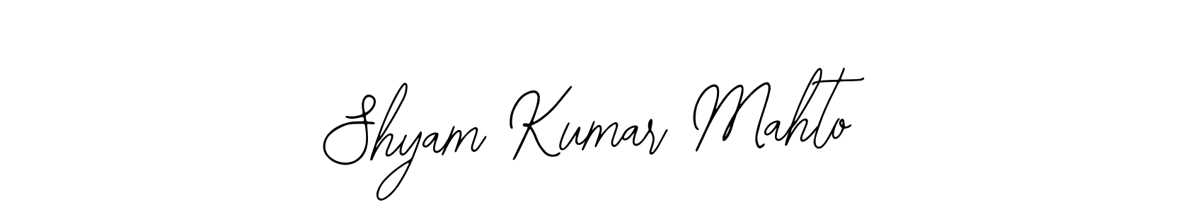 How to make Shyam Kumar Mahto name signature. Use Bearetta-2O07w style for creating short signs online. This is the latest handwritten sign. Shyam Kumar Mahto signature style 12 images and pictures png