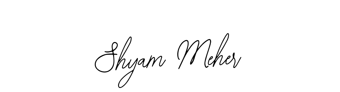You can use this online signature creator to create a handwritten signature for the name Shyam Meher. This is the best online autograph maker. Shyam Meher signature style 12 images and pictures png