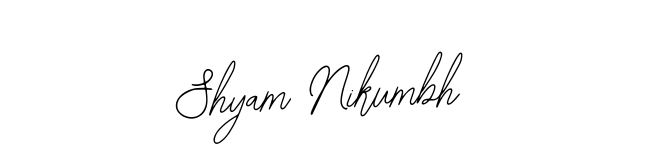Make a beautiful signature design for name Shyam Nikumbh. Use this online signature maker to create a handwritten signature for free. Shyam Nikumbh signature style 12 images and pictures png