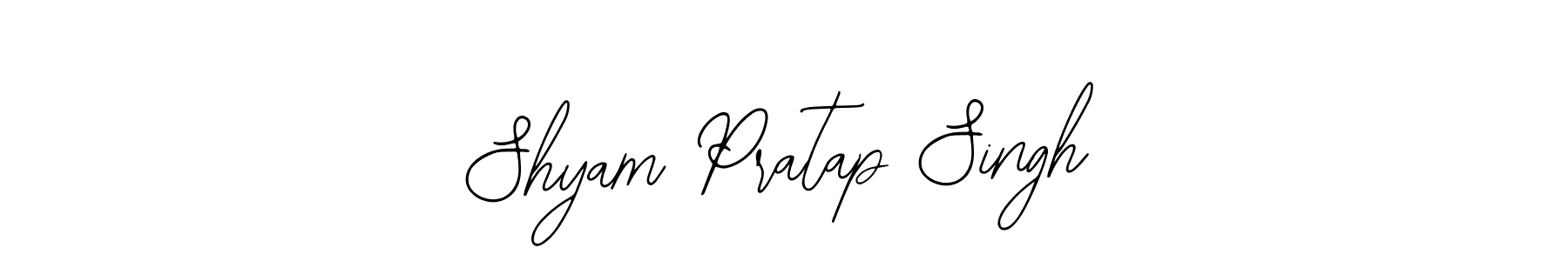How to make Shyam Pratap Singh name signature. Use Bearetta-2O07w style for creating short signs online. This is the latest handwritten sign. Shyam Pratap Singh signature style 12 images and pictures png
