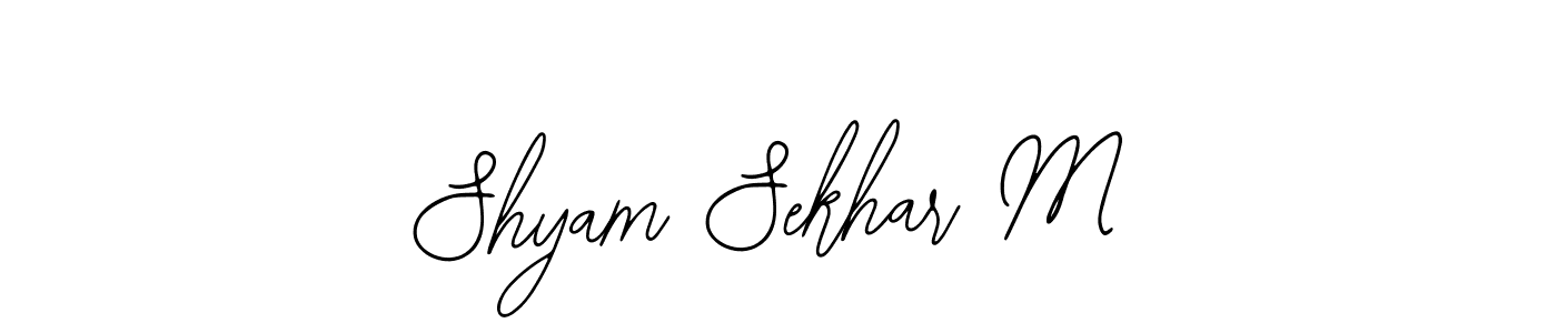 Make a beautiful signature design for name Shyam Sekhar M. With this signature (Bearetta-2O07w) style, you can create a handwritten signature for free. Shyam Sekhar M signature style 12 images and pictures png