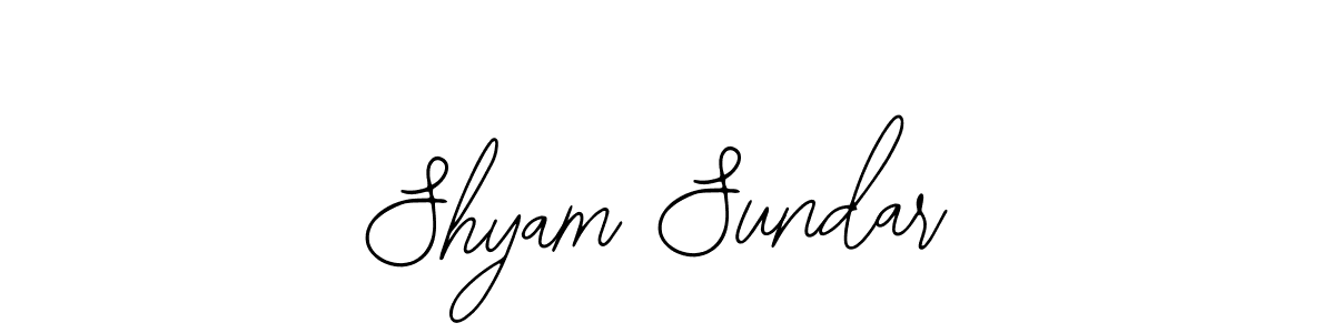 How to make Shyam Sundar name signature. Use Bearetta-2O07w style for creating short signs online. This is the latest handwritten sign. Shyam Sundar signature style 12 images and pictures png