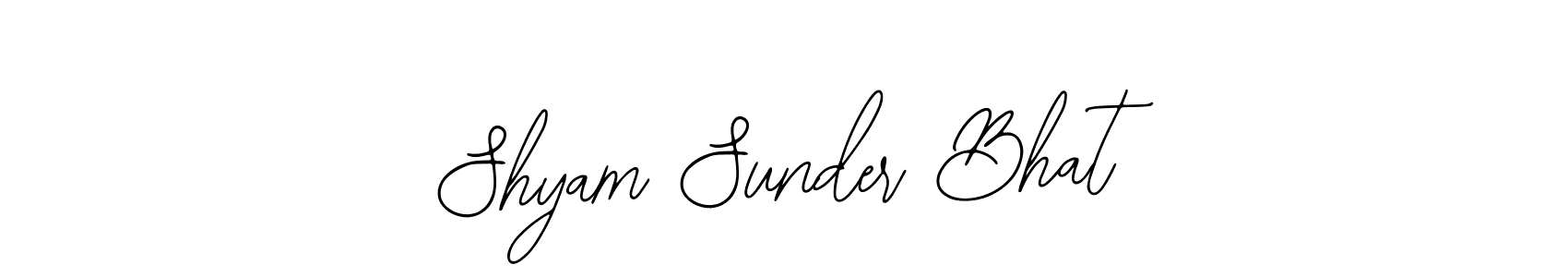 Use a signature maker to create a handwritten signature online. With this signature software, you can design (Bearetta-2O07w) your own signature for name Shyam Sunder Bhat. Shyam Sunder Bhat signature style 12 images and pictures png