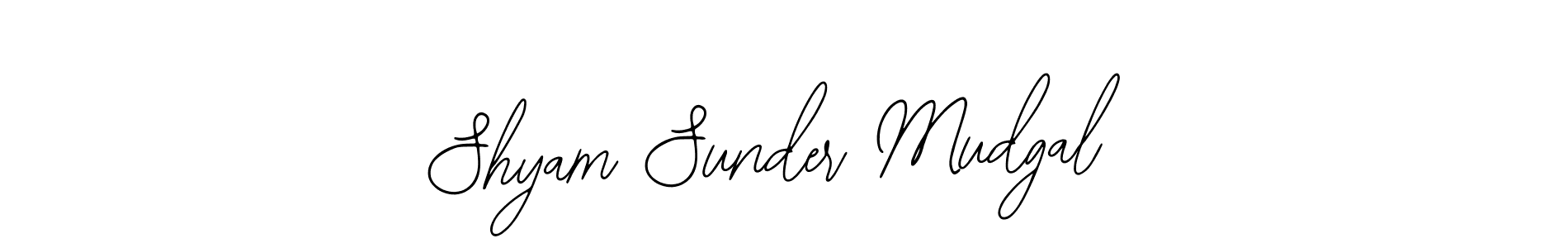 Similarly Bearetta-2O07w is the best handwritten signature design. Signature creator online .You can use it as an online autograph creator for name Shyam Sunder Mudgal. Shyam Sunder Mudgal signature style 12 images and pictures png