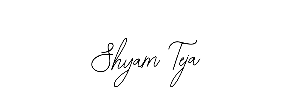 The best way (Bearetta-2O07w) to make a short signature is to pick only two or three words in your name. The name Shyam Teja include a total of six letters. For converting this name. Shyam Teja signature style 12 images and pictures png
