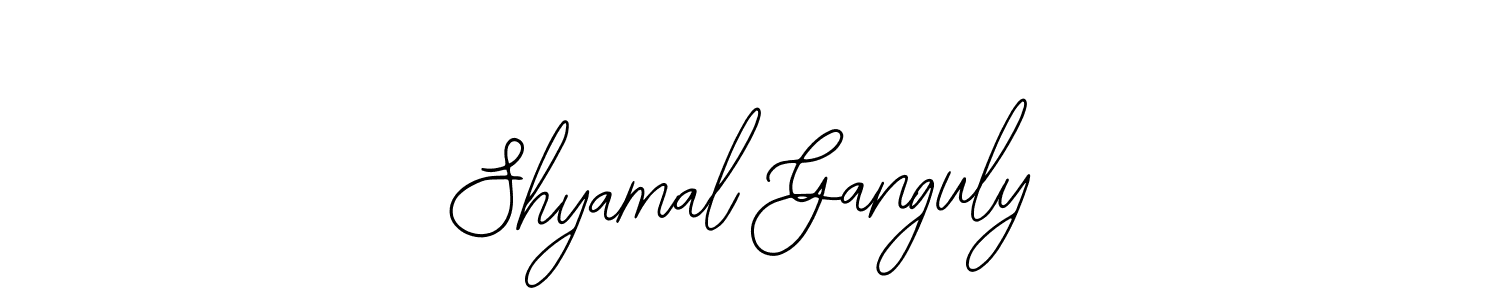 How to make Shyamal Ganguly name signature. Use Bearetta-2O07w style for creating short signs online. This is the latest handwritten sign. Shyamal Ganguly signature style 12 images and pictures png
