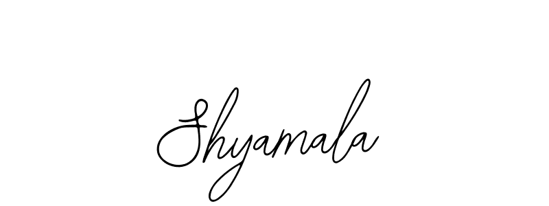 You should practise on your own different ways (Bearetta-2O07w) to write your name (Shyamala) in signature. don't let someone else do it for you. Shyamala signature style 12 images and pictures png