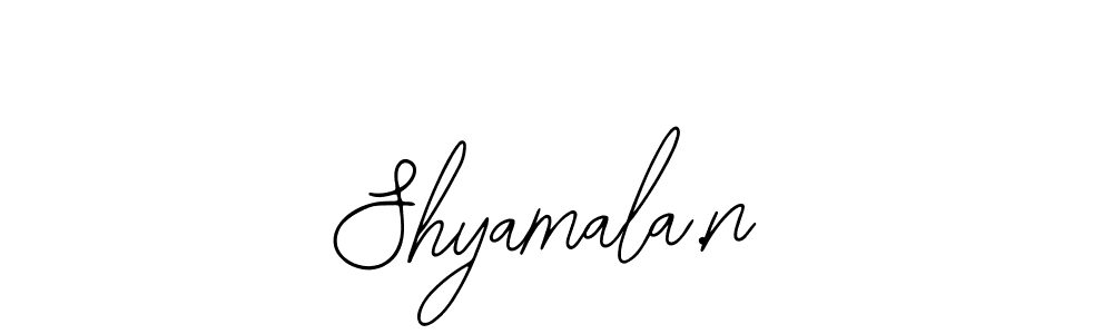 Use a signature maker to create a handwritten signature online. With this signature software, you can design (Bearetta-2O07w) your own signature for name Shyamala.n. Shyamala.n signature style 12 images and pictures png