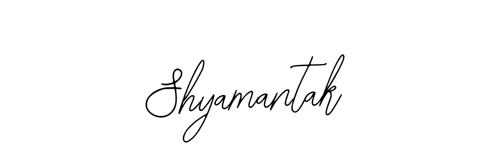 Similarly Bearetta-2O07w is the best handwritten signature design. Signature creator online .You can use it as an online autograph creator for name Shyamantak. Shyamantak signature style 12 images and pictures png