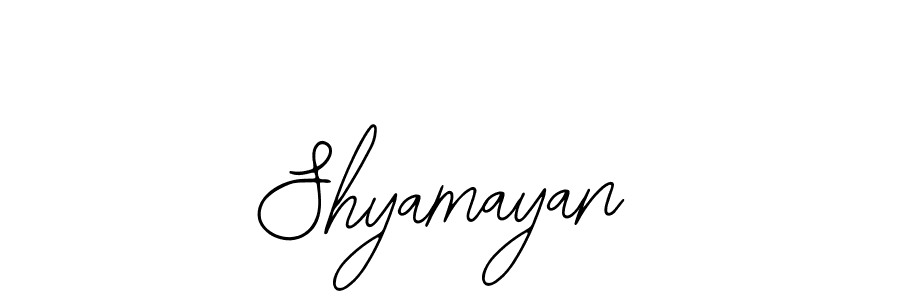 The best way (Bearetta-2O07w) to make a short signature is to pick only two or three words in your name. The name Shyamayan include a total of six letters. For converting this name. Shyamayan signature style 12 images and pictures png