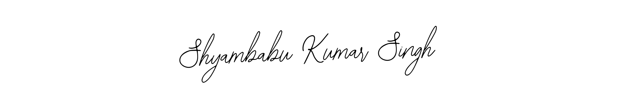 Make a short Shyambabu Kumar Singh signature style. Manage your documents anywhere anytime using Bearetta-2O07w. Create and add eSignatures, submit forms, share and send files easily. Shyambabu Kumar Singh signature style 12 images and pictures png