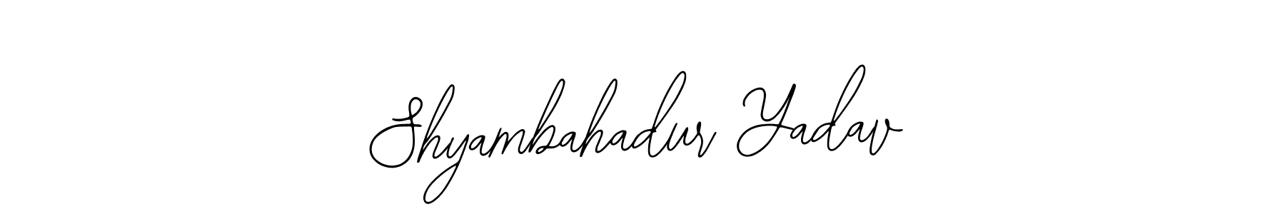 Make a beautiful signature design for name Shyambahadur Yadav. Use this online signature maker to create a handwritten signature for free. Shyambahadur Yadav signature style 12 images and pictures png