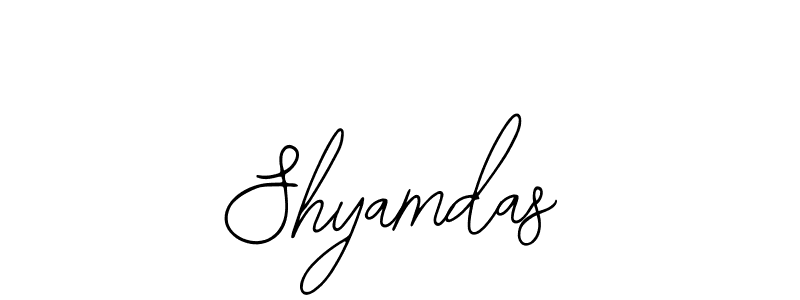 How to make Shyamdas name signature. Use Bearetta-2O07w style for creating short signs online. This is the latest handwritten sign. Shyamdas signature style 12 images and pictures png