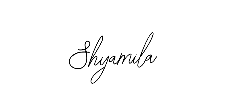 Similarly Bearetta-2O07w is the best handwritten signature design. Signature creator online .You can use it as an online autograph creator for name Shyamila. Shyamila signature style 12 images and pictures png