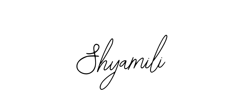 if you are searching for the best signature style for your name Shyamili. so please give up your signature search. here we have designed multiple signature styles  using Bearetta-2O07w. Shyamili signature style 12 images and pictures png