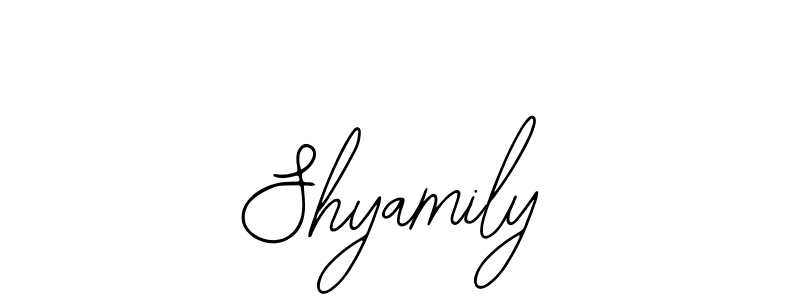 Make a beautiful signature design for name Shyamily. With this signature (Bearetta-2O07w) style, you can create a handwritten signature for free. Shyamily signature style 12 images and pictures png