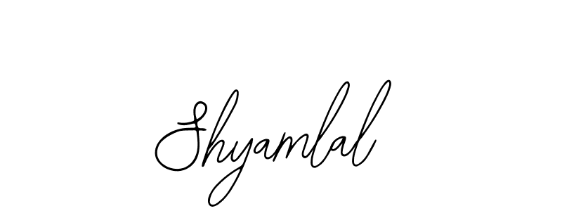 The best way (Bearetta-2O07w) to make a short signature is to pick only two or three words in your name. The name Shyamlal include a total of six letters. For converting this name. Shyamlal signature style 12 images and pictures png