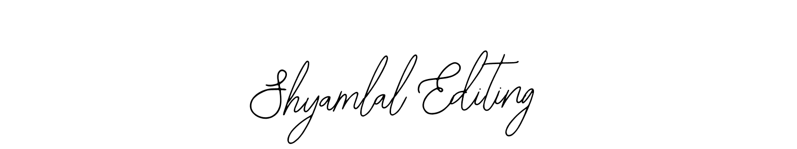 Make a short Shyamlal Editing signature style. Manage your documents anywhere anytime using Bearetta-2O07w. Create and add eSignatures, submit forms, share and send files easily. Shyamlal Editing signature style 12 images and pictures png