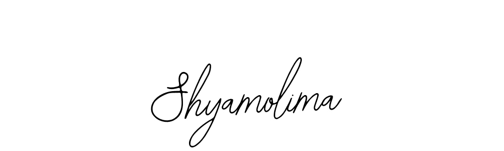 How to make Shyamolima name signature. Use Bearetta-2O07w style for creating short signs online. This is the latest handwritten sign. Shyamolima signature style 12 images and pictures png