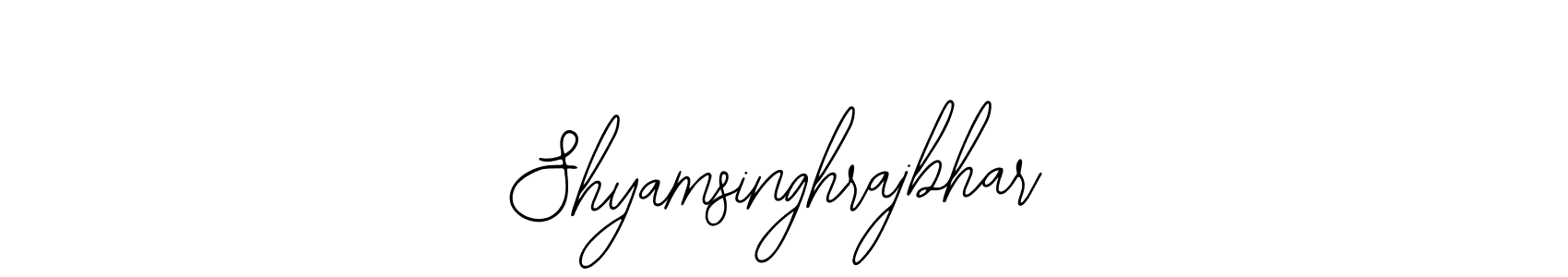How to make Shyamsinghrajbhar name signature. Use Bearetta-2O07w style for creating short signs online. This is the latest handwritten sign. Shyamsinghrajbhar signature style 12 images and pictures png