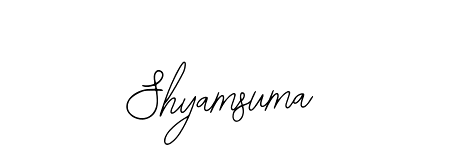 Shyamsuma stylish signature style. Best Handwritten Sign (Bearetta-2O07w) for my name. Handwritten Signature Collection Ideas for my name Shyamsuma. Shyamsuma signature style 12 images and pictures png