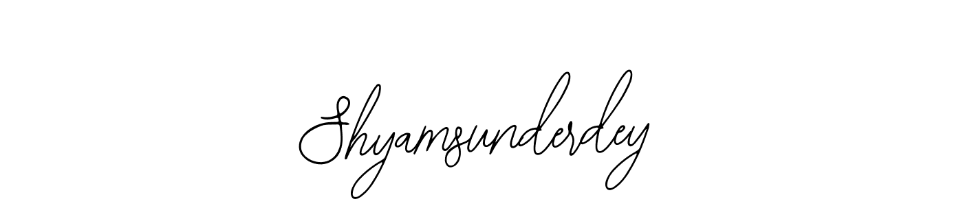 How to Draw Shyamsunderdey signature style? Bearetta-2O07w is a latest design signature styles for name Shyamsunderdey. Shyamsunderdey signature style 12 images and pictures png
