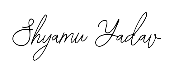 The Bearetta-2O07w font transforms the name Shyamu Yadav into an executive sign with sharp precision and distinguished character. Shyamu Yadav signature style 12 images and pictures png