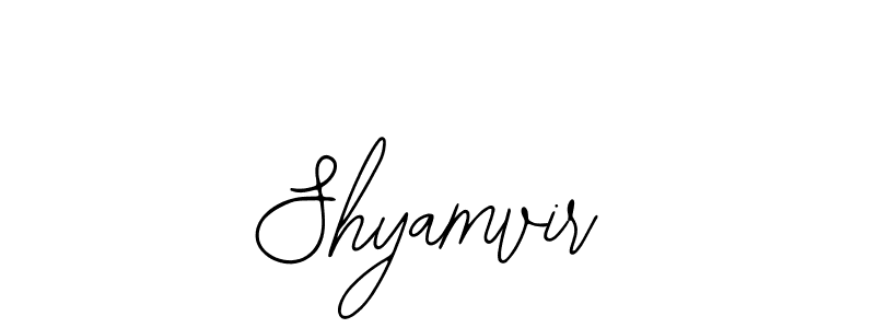 How to Draw Shyamvir signature style? Bearetta-2O07w is a latest design signature styles for name Shyamvir. Shyamvir signature style 12 images and pictures png