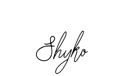 Make a beautiful signature design for name Shyko. With this signature (Bearetta-2O07w) style, you can create a handwritten signature for free. Shyko signature style 12 images and pictures png