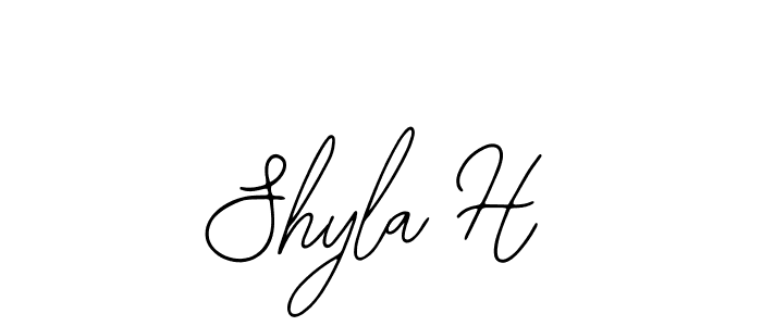This is the best signature style for the Shyla H name. Also you like these signature font (Bearetta-2O07w). Mix name signature. Shyla H signature style 12 images and pictures png