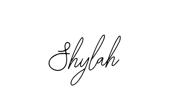 How to make Shylah signature? Bearetta-2O07w is a professional autograph style. Create handwritten signature for Shylah name. Shylah signature style 12 images and pictures png