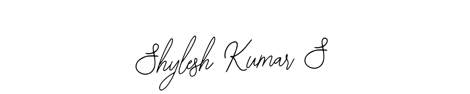 Use a signature maker to create a handwritten signature online. With this signature software, you can design (Bearetta-2O07w) your own signature for name Shylesh Kumar S. Shylesh Kumar S signature style 12 images and pictures png