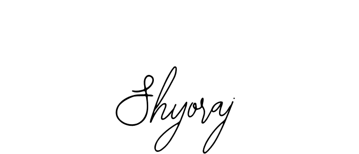 Use a signature maker to create a handwritten signature online. With this signature software, you can design (Bearetta-2O07w) your own signature for name Shyoraj. Shyoraj signature style 12 images and pictures png