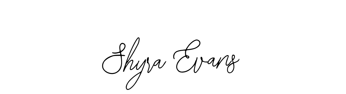 The best way (Bearetta-2O07w) to make a short signature is to pick only two or three words in your name. The name Shyra Evans include a total of six letters. For converting this name. Shyra Evans signature style 12 images and pictures png