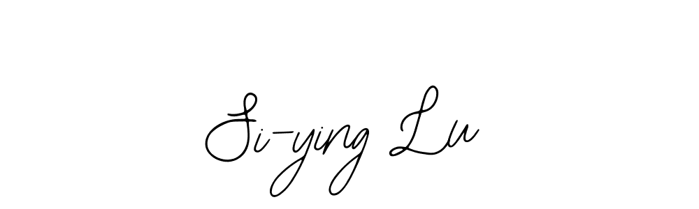 Make a beautiful signature design for name Si-ying Lu. With this signature (Bearetta-2O07w) style, you can create a handwritten signature for free. Si-ying Lu signature style 12 images and pictures png