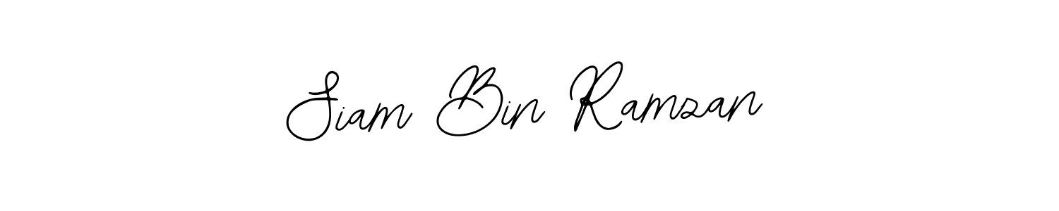 Also You can easily find your signature by using the search form. We will create Siam Bin Ramzan name handwritten signature images for you free of cost using Bearetta-2O07w sign style. Siam Bin Ramzan signature style 12 images and pictures png