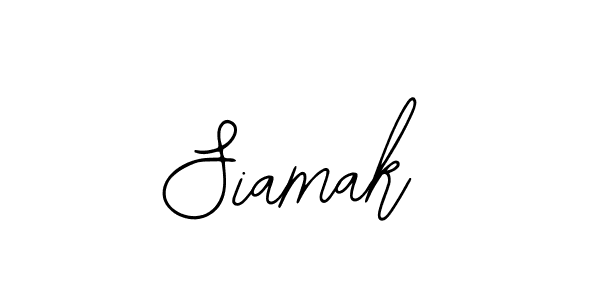 The best way (Bearetta-2O07w) to make a short signature is to pick only two or three words in your name. The name Siamak include a total of six letters. For converting this name. Siamak signature style 12 images and pictures png