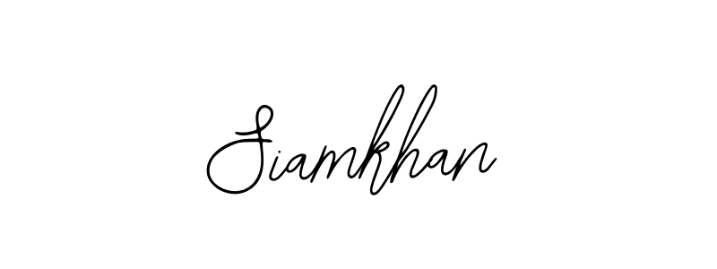 How to make Siamkhan name signature. Use Bearetta-2O07w style for creating short signs online. This is the latest handwritten sign. Siamkhan signature style 12 images and pictures png