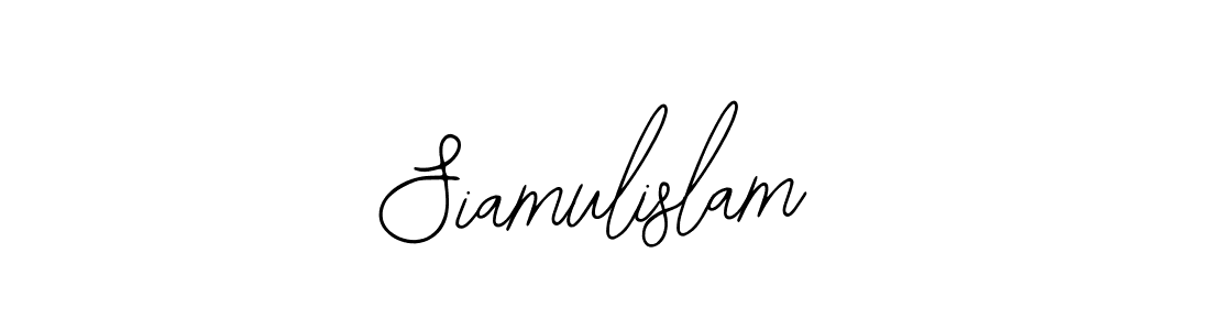 You should practise on your own different ways (Bearetta-2O07w) to write your name (Siamulislam) in signature. don't let someone else do it for you. Siamulislam signature style 12 images and pictures png